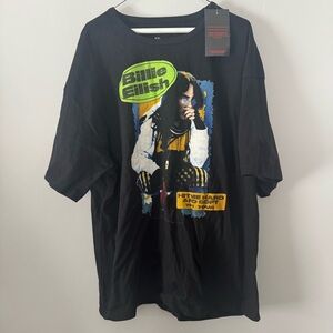 Billie Eilish Black Graphic T-Shirt